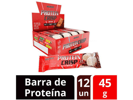 Barra de proteína Protein Crisp Bar Display 12un de 45g cada Integralmédica