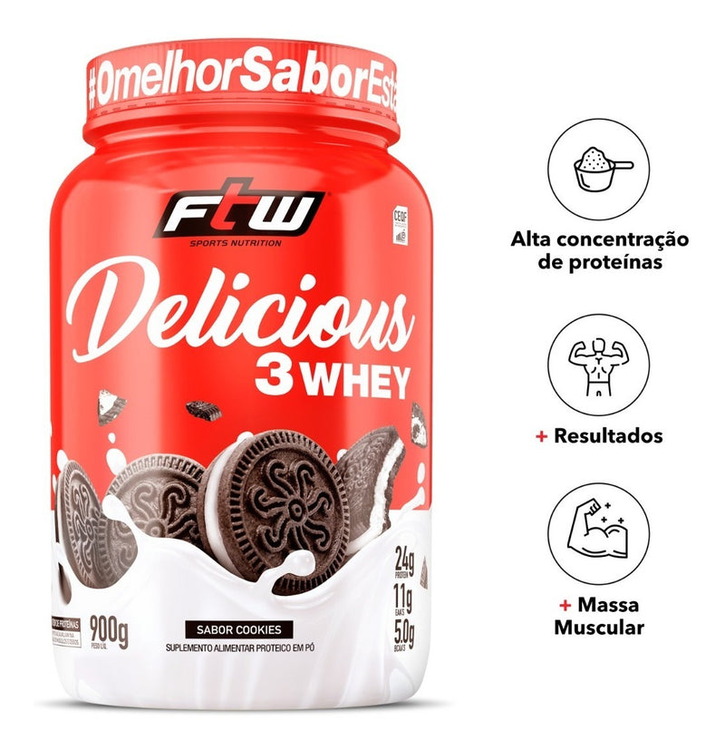 Whey Protein Delicious Isolado Concentrado E Hidrolizado Ftw