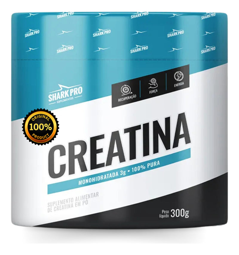 Creatina 300g Monohidratada - Shark Pro - Sem sabor