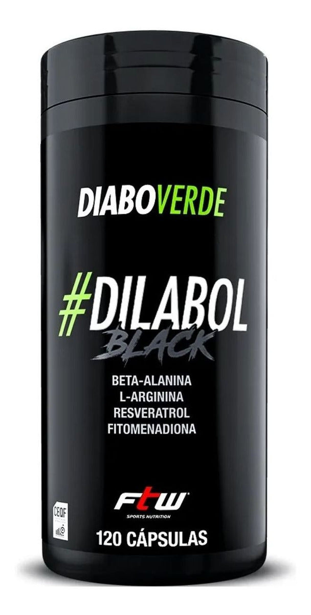 Dilabol Black 120 Capsulas Vasodilatador - Diabo Verde  Ftw