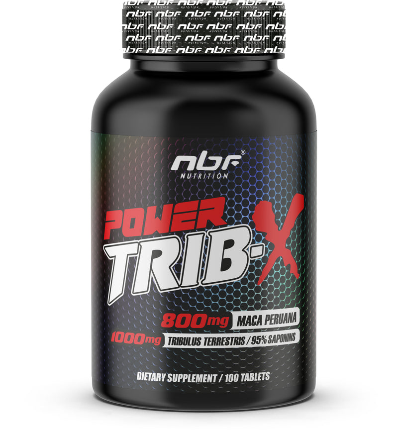 Maca Peruana 800mg + Tribulus Terrestris 1.000mg/ 95% saponins - 100 tabletes - Power Trib-X - NBF Nutrition