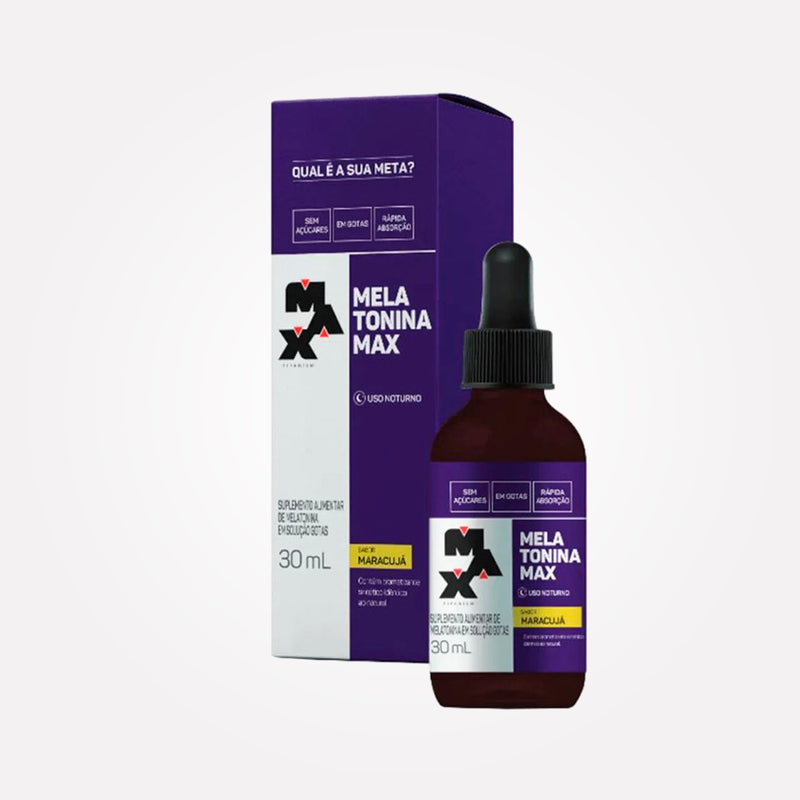 Melatonina 30ml Max Titanium Sabor Maracujá