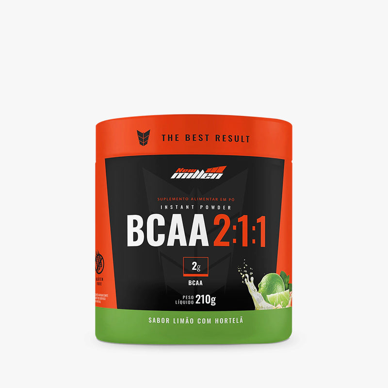 BCAA 2:1:1 POTE 210G - New Millen - Sabor Limão com Hortelã